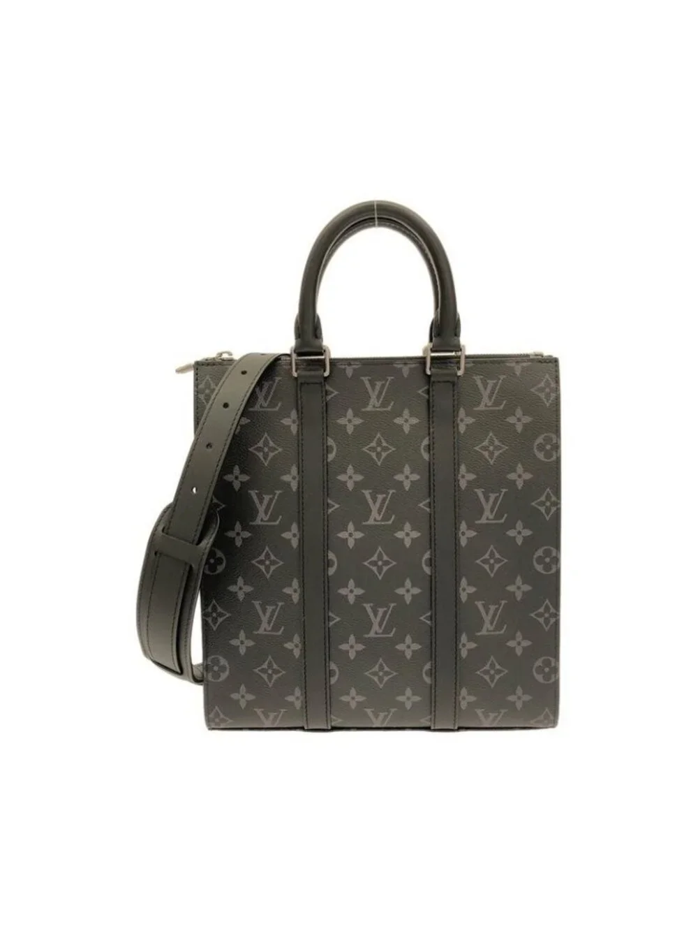 Louis Vuitton Monogram Eclipse Sac Plat Cross Bag